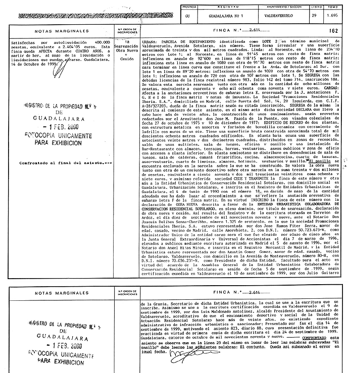 Copia registral del Lote 2